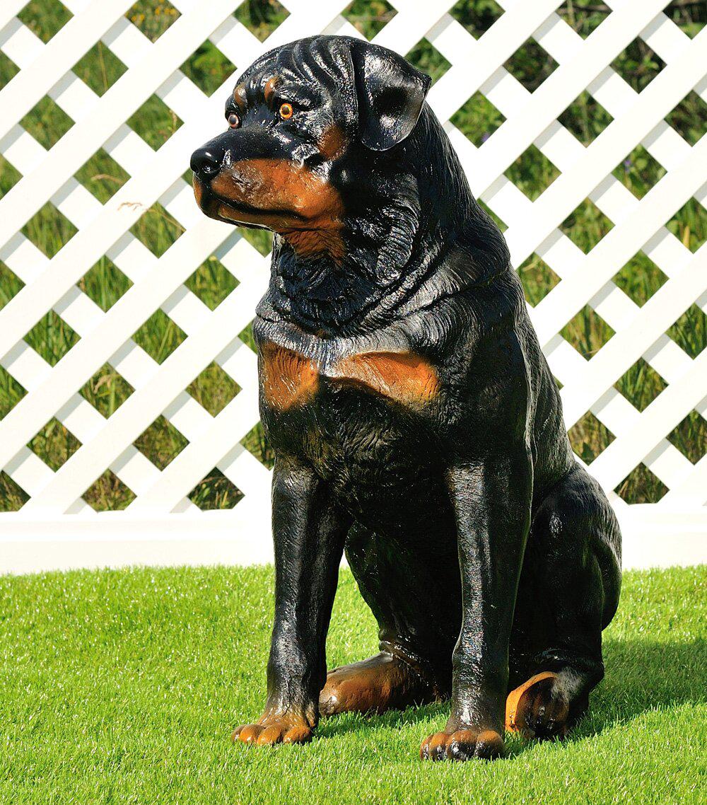 Садовая фигура Ротвейлер сидящий (418) - фото 3 Садовая фигура Ротвейлер сидящий (418) - фото 3