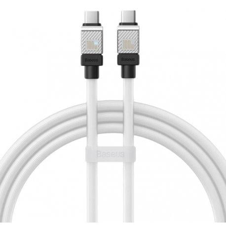 Кабель BASEUS CoolPlay Series Type-C to Type-C 100W 1 м White (CAKW000202)