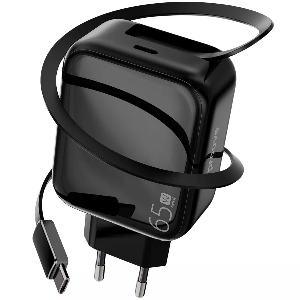 Блок питания Proove Fixtape GaN 65 Вт USB-C Черный (30106248)