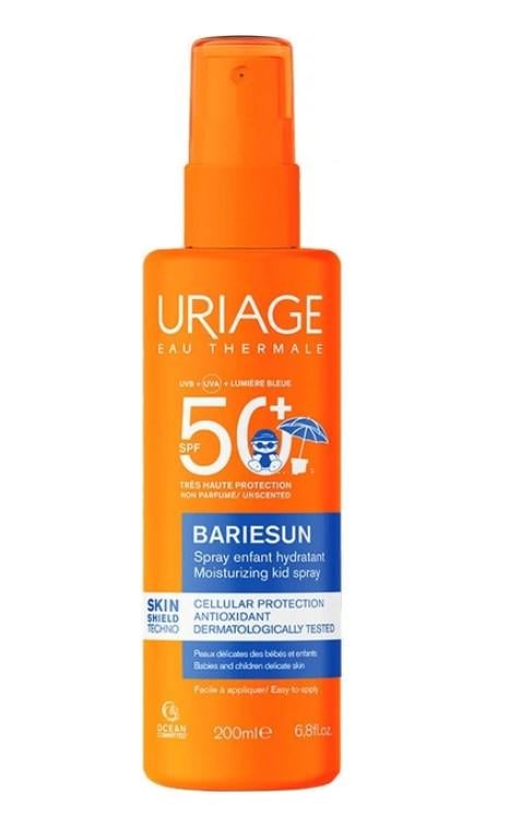 Солнцезащитный спрей Uriage Bariesun Moisturuzing Kid Spray SPF 50+ 200 мл (38064535)