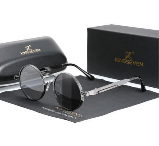 Солнцезащитные очки KINGSEVEN DESIGN N7579F Тишейды фотохромные в металлической оправе Серый Солнцезащитные очки KINGSEVEN DESIGN N7579F Тишейды фотохромные в металлической оправе Серый