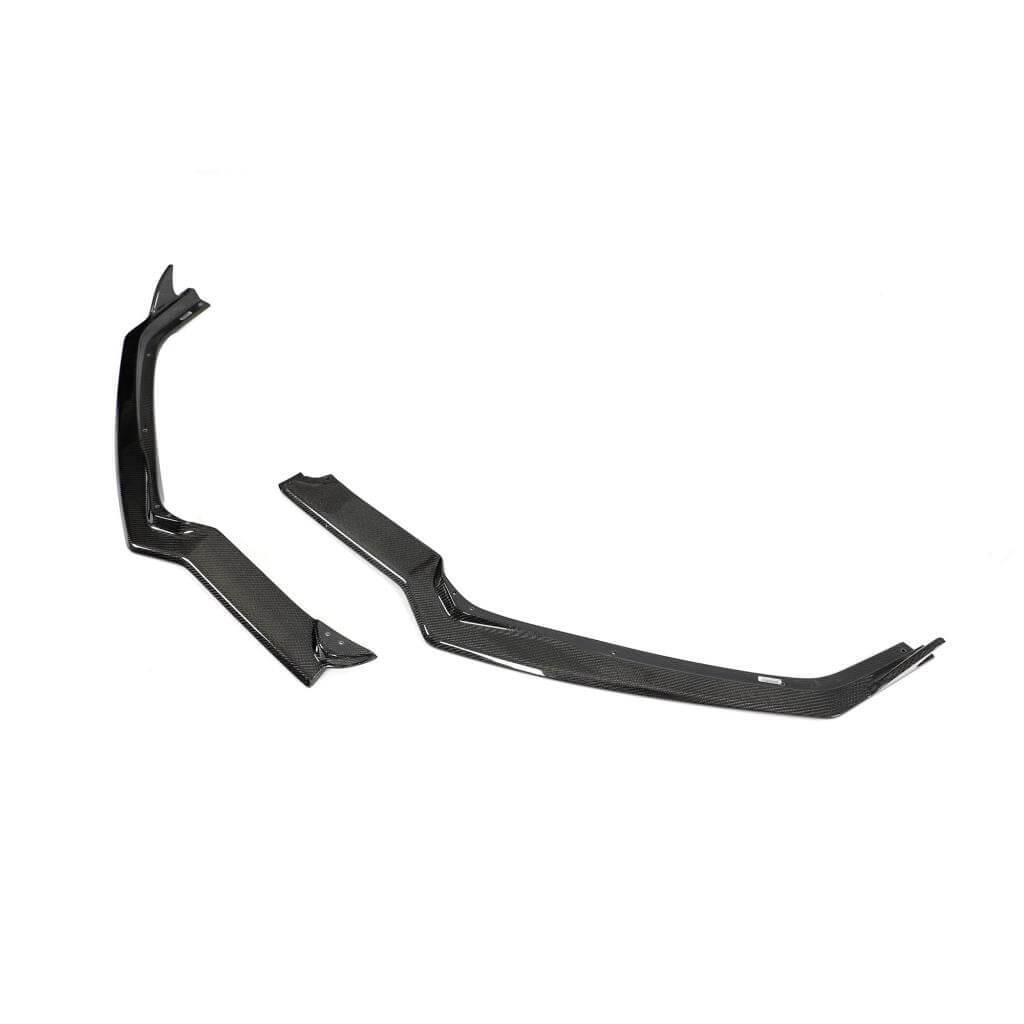 Накладка на передний бампер DDCarbon Lip 2019-2022/Chevrolet Corvette C8 2019- гг. карбон (153943)