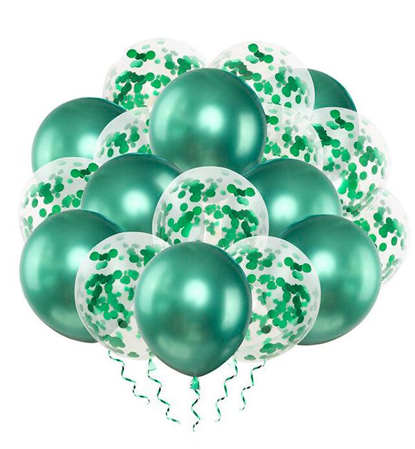 Воздушные шары Metal 18 шт. Green