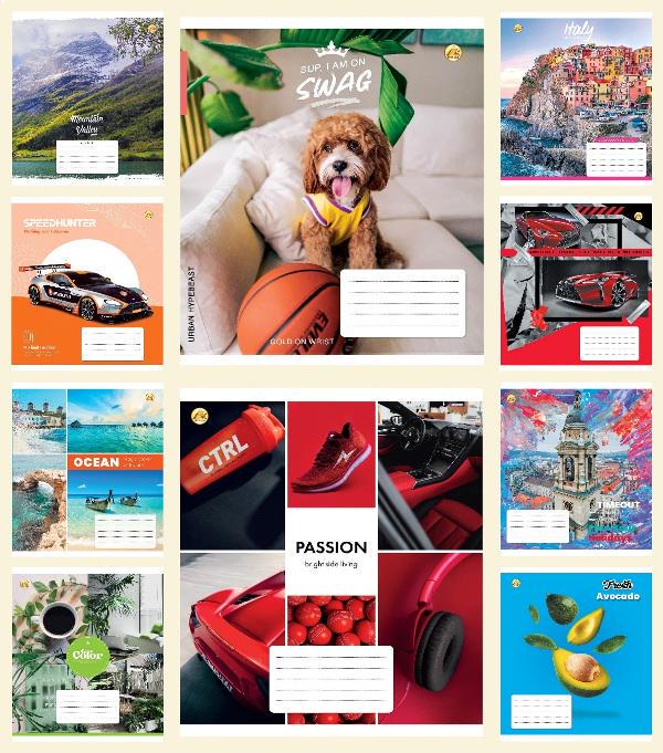 Зошити учнівські Люкс ТЕ11323 Мікс 24КЛ1 24 арк. 20 шт. в уп. (MTT-146780)