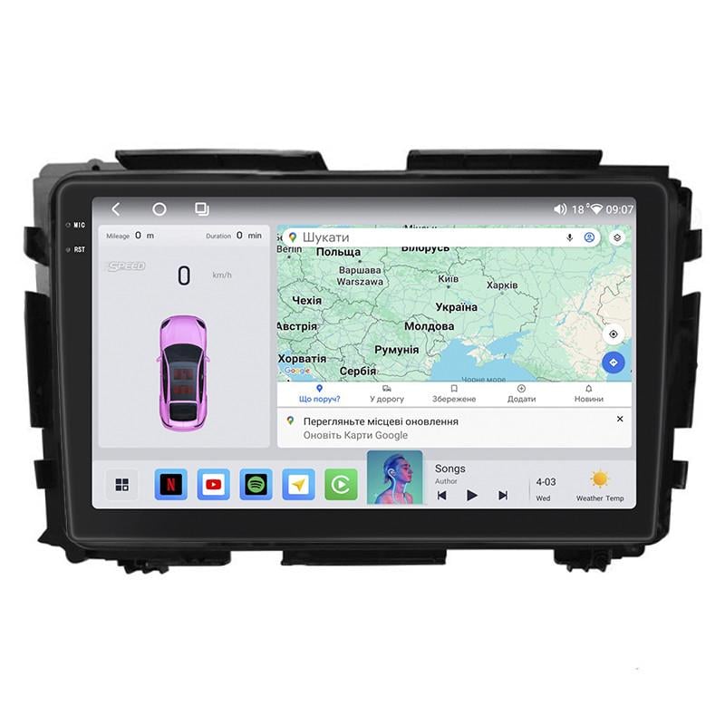 Автомагнитола штатная Lesko QLED CarPlay/4G/Wi-Fi/GPS/360° для Honda HR-V II 2013-2018 4/64Gb 9" (2351488436)