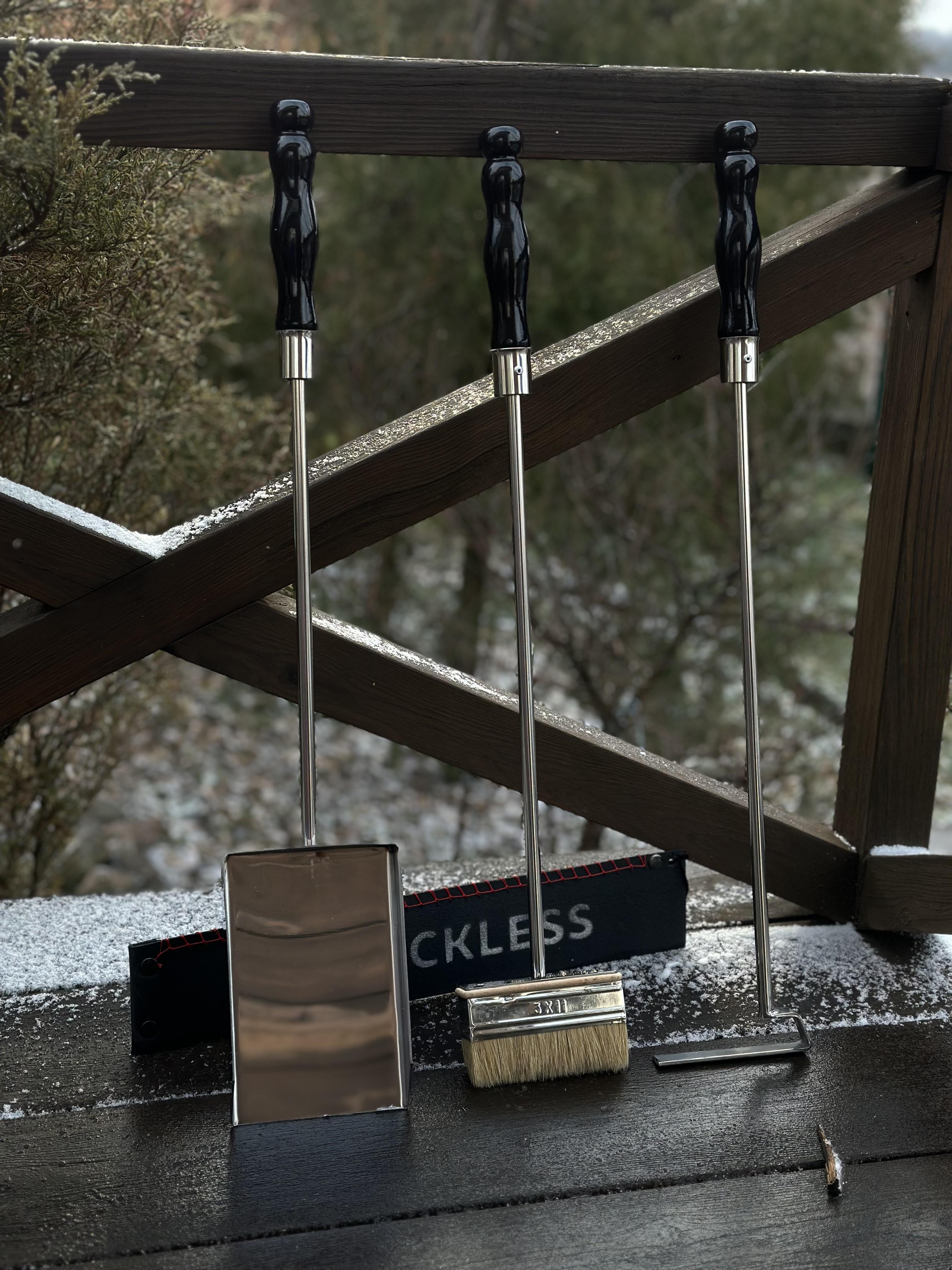 Набір для мангалу/каміна Reckless Vavilon із дерев'яною ручкою 620 мм - фото 4 Набір для мангалу/каміна Reckless Vavilon із дерев'яною ручкою 620 мм - фото 4