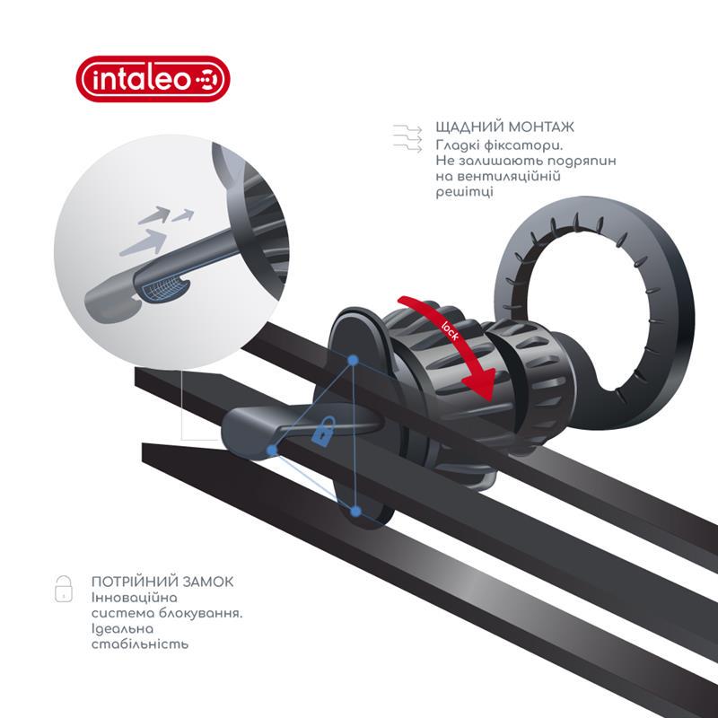 Держатель автомобильный Intaleo CM06GG 20xN52 магнитный for MagSafe на дефлектор Black (1283126576058) - фото 4 Держатель автомобильный Intaleo CM06GG 20xN52 магнитный for MagSafe на дефлектор Black (1283126576058) - фото 4