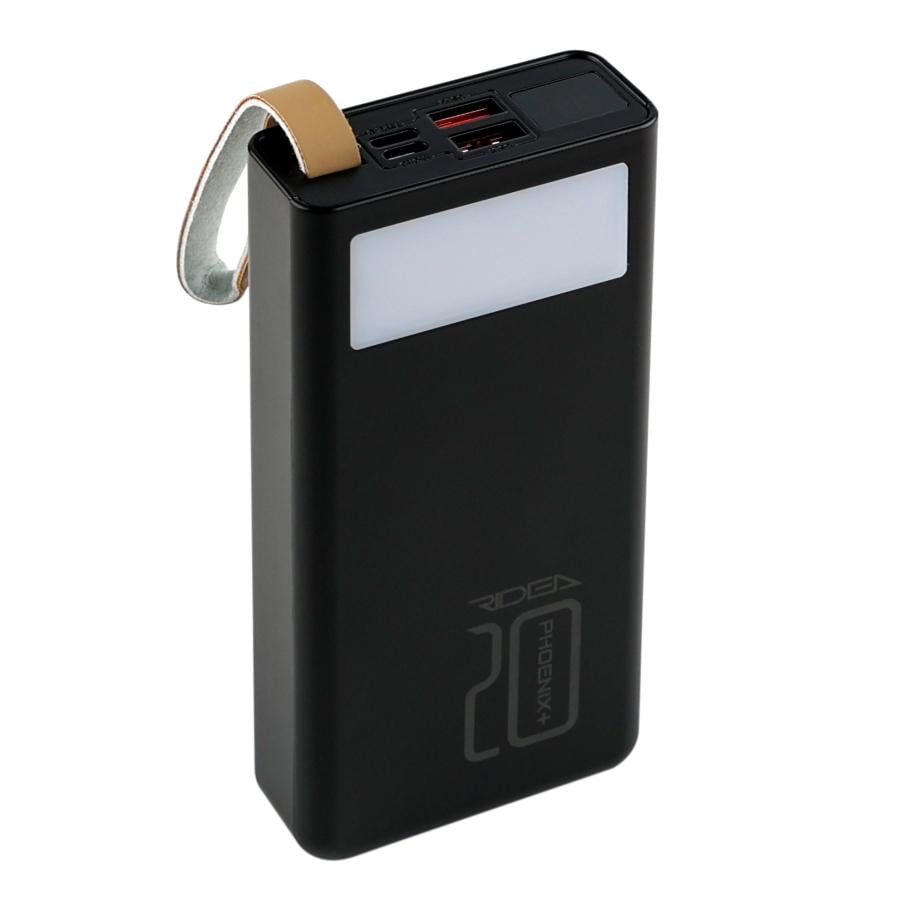 Повербанк Ridea RP-D20L+ Phoenix20+ PD/QC 3.0 20000 мА/ч 20 Вт 2хUSB-A + Type-C + Micro-USB LED дисплей фонарь (37692751) Повербанк Ridea RP-D20L+ Phoenix20+ PD/QC 3.0 20000 мА/ч 20 Вт 2хUSB-A + Type-C + Micro-USB LED дисплей фонарь (37692751)