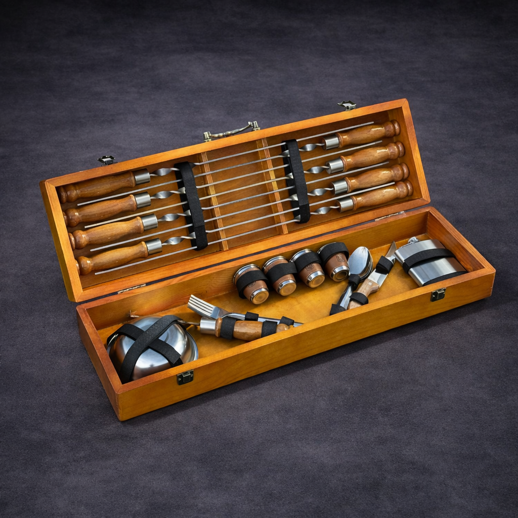 Подарочный набор шампуров Jooki Есаул светлый (10169)