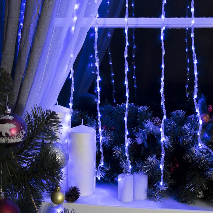 Гірлянда Alphatrade Водоспад 3x1,2 м 280 LED Прозорий/Синій (120108)