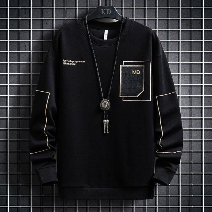 Свитшот мужской с принтом Pin-000-30625 XXXL Черный (2711524733)