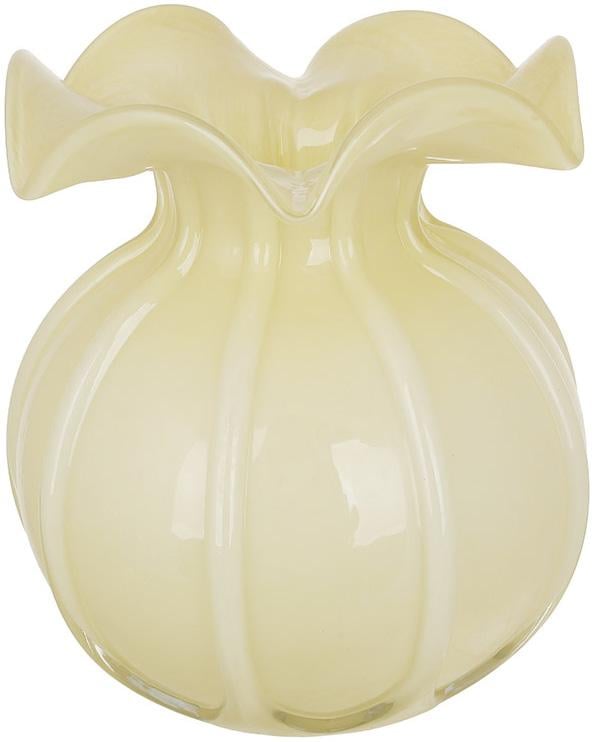 Ваза стеклянная Toulouse 17х22 см Желтый