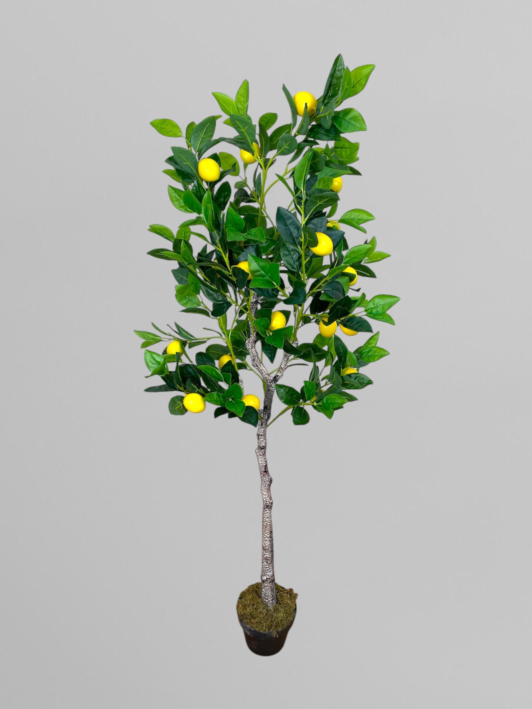 Искусственное лимонное дерево 155 см Желтый (Д04003)
