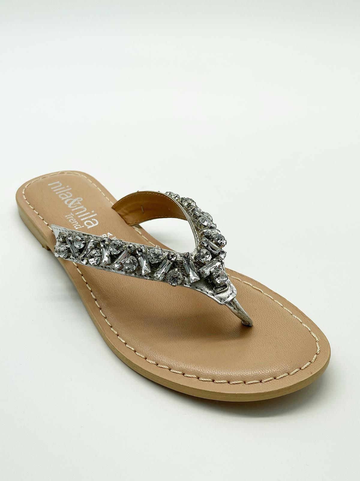 Шлепанцы женские NilaNila CS7030 р. 37 Серебро