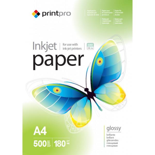 Бумага Printpro 180 г/м² А4 500 л глянцевая (PGE180500A4) - фото 1