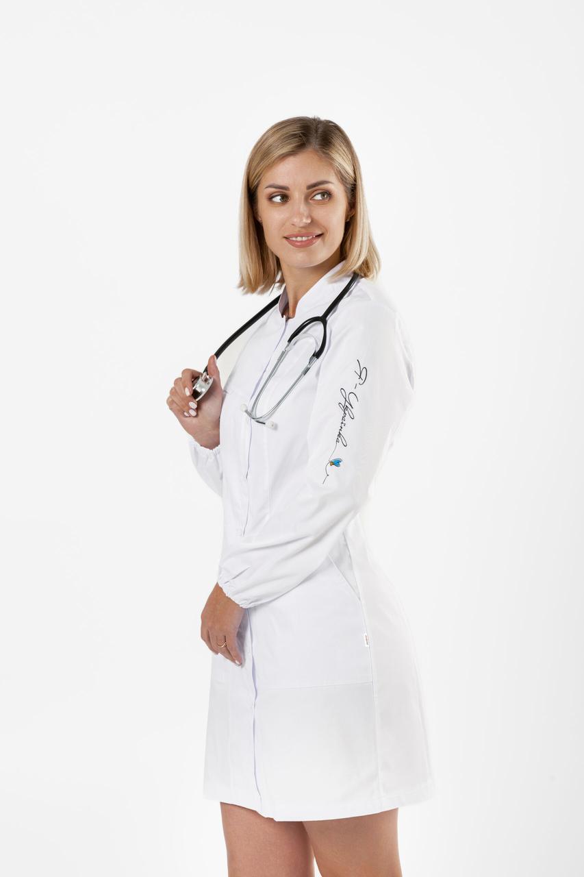 Халат TopLine Вірджинія з вишивкою довгий рукав р. 44 Білий (11934-01-(44)вишивка) - фото 7 Халат TopLine Вірджинія з вишивкою довгий рукав р. 44 Білий (11934-01-(44)вишивка) - фото 7