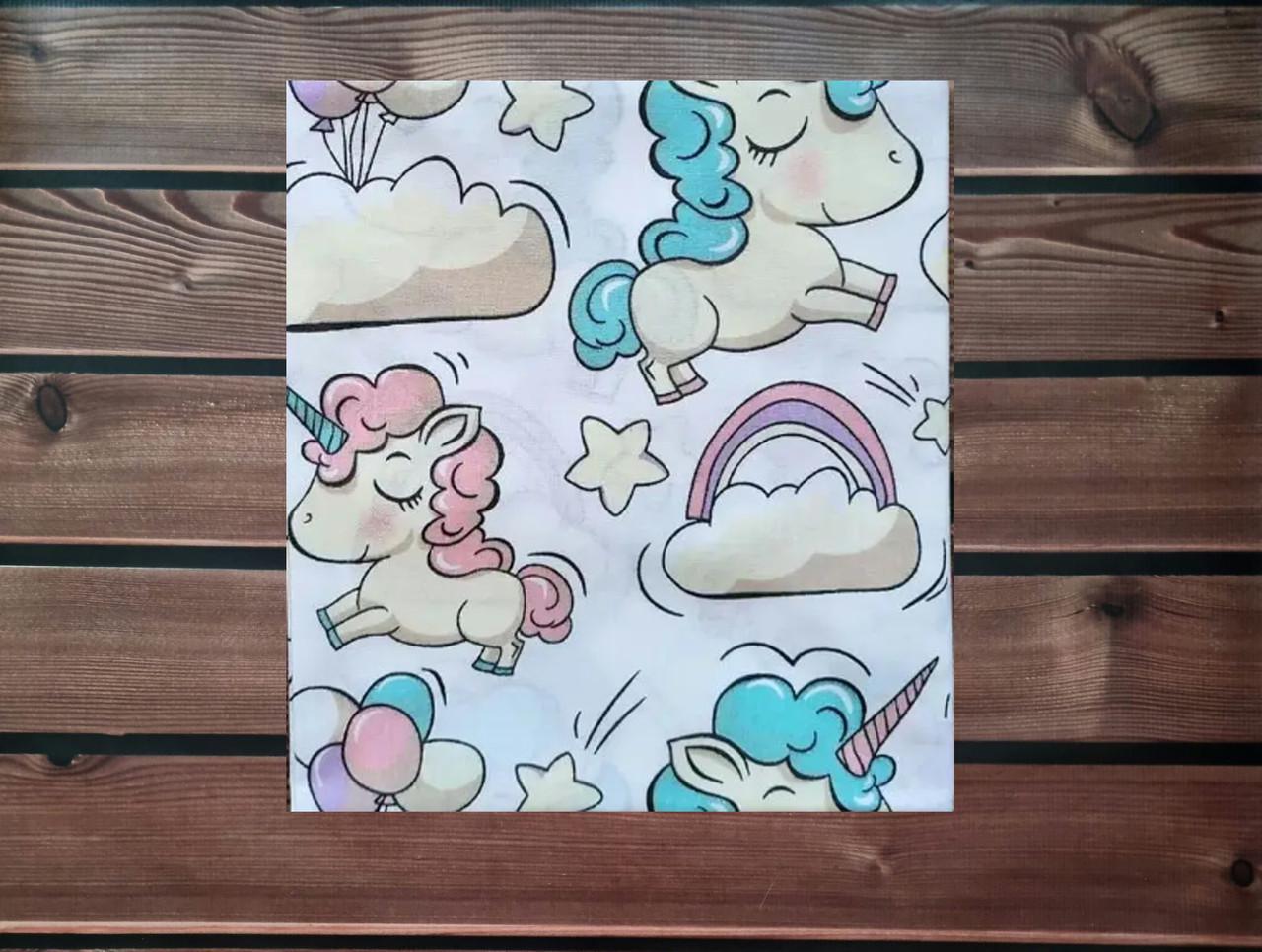 Пеленка детская BST из натуральной хлопковой ткани 90х80 см Белый/Розовый (1798900055)