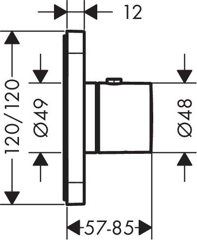 Смеситель для душа Hansgrohe Axor Citterio E 36702000 (7756429) - фото 2