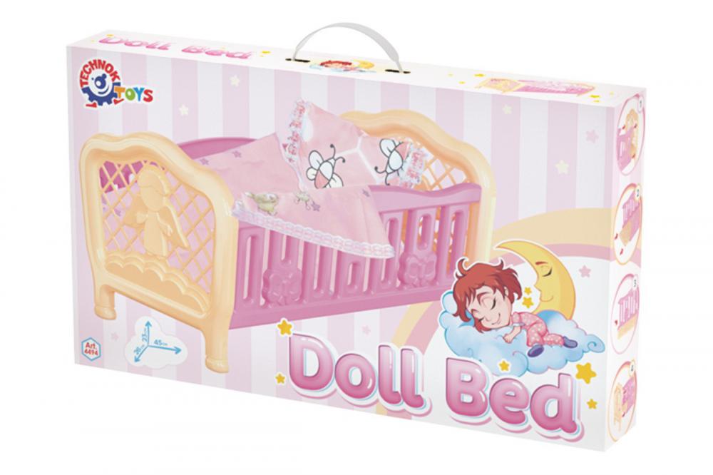 Ліжечко для ляльки Technok Toys 4494 з постільною білизною (113574) - фото 4