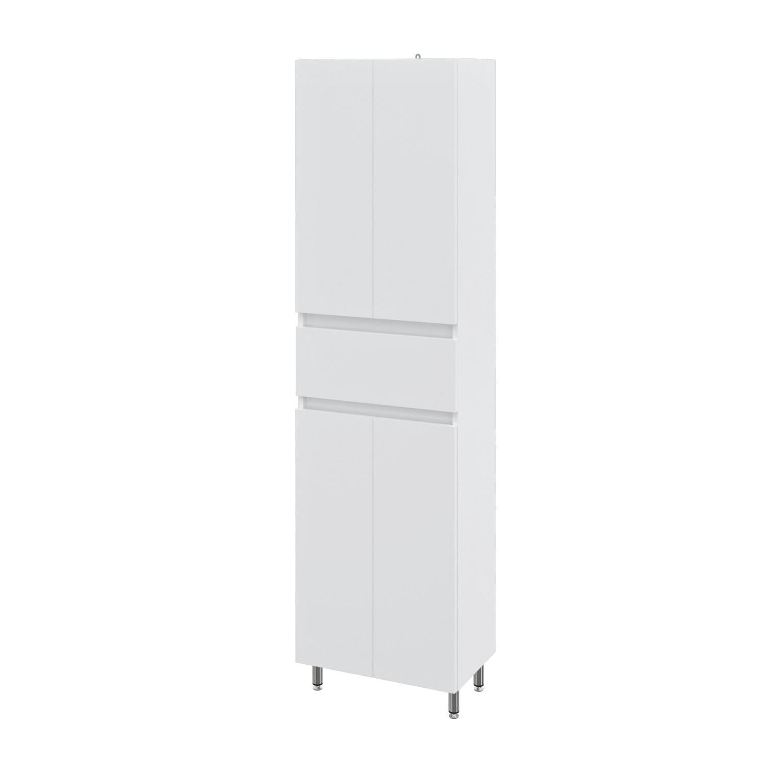 Пенал напольный MEBLIBUD ERICA 50х185х30 см с ящиком Белый (34353150)