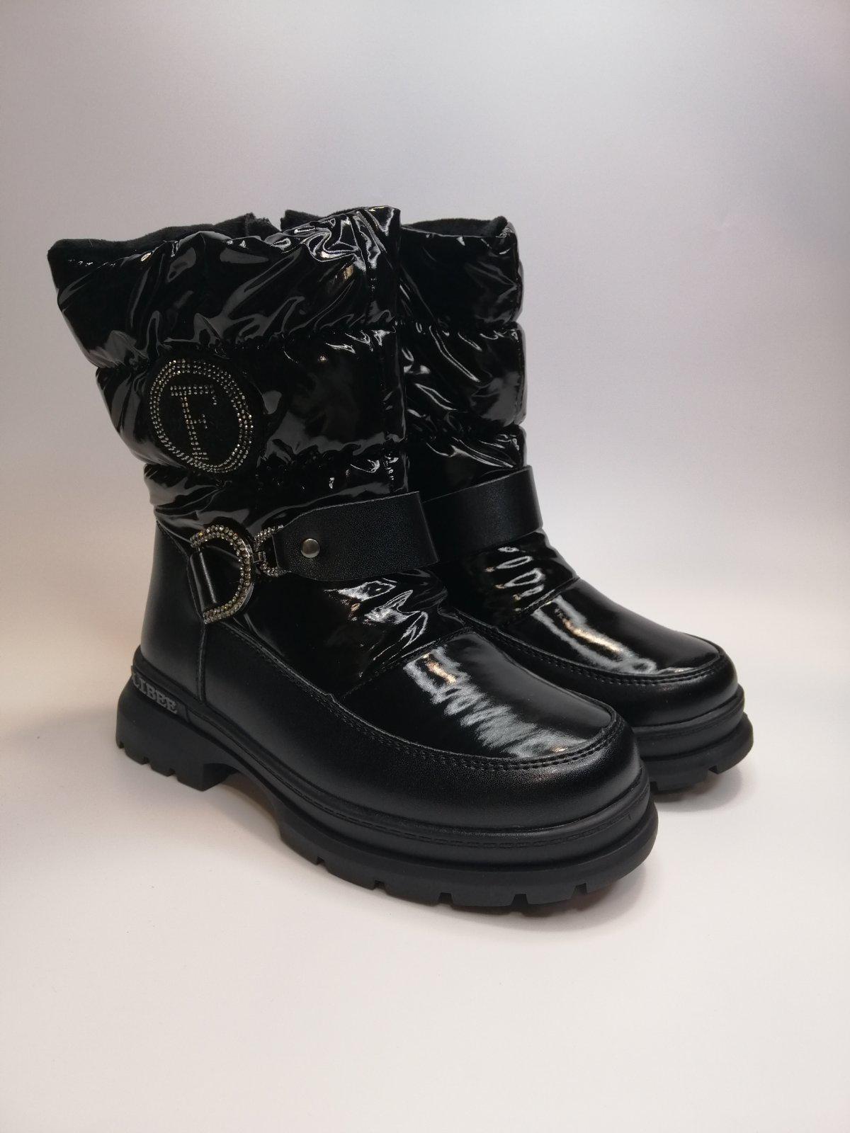 Ботинки зимние Clibee для девочки р. 37 23.5 см Черный (308 А black)