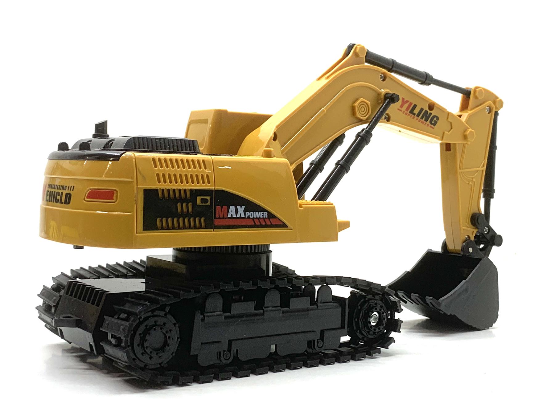 Екскаватор гусеничний A-Toys на радіокеруванні з рухомим ковшем 26 см Жовто-чорний (163-E8216A) - фото 3 Екскаватор гусеничний A-Toys на радіокеруванні з рухомим ковшем 26 см Жовто-чорний (163-E8216A) - фото 3