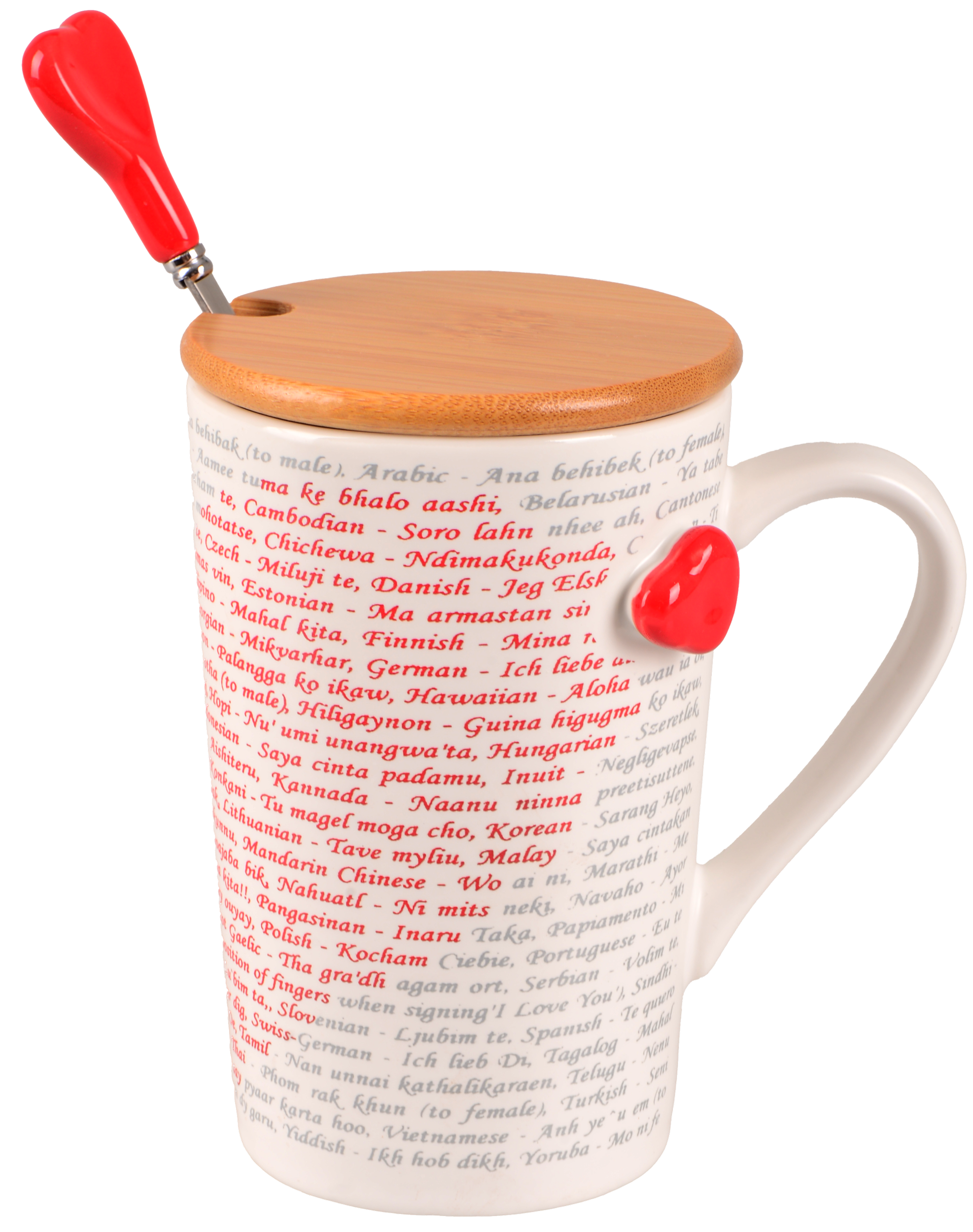 Чашка LED IMPRINT 360 мл с ложкой (UG-B060499)