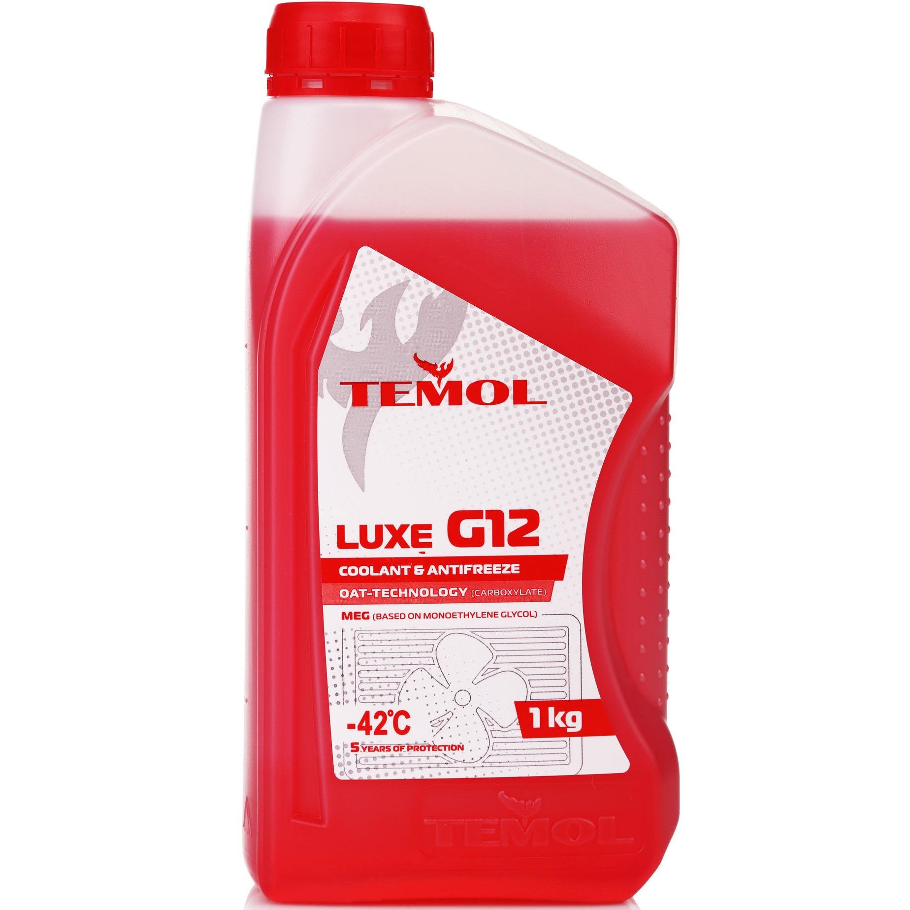 Охлаждающая жидкость Temol Luxe G12 antifreeze -39°C 1 кг Красный