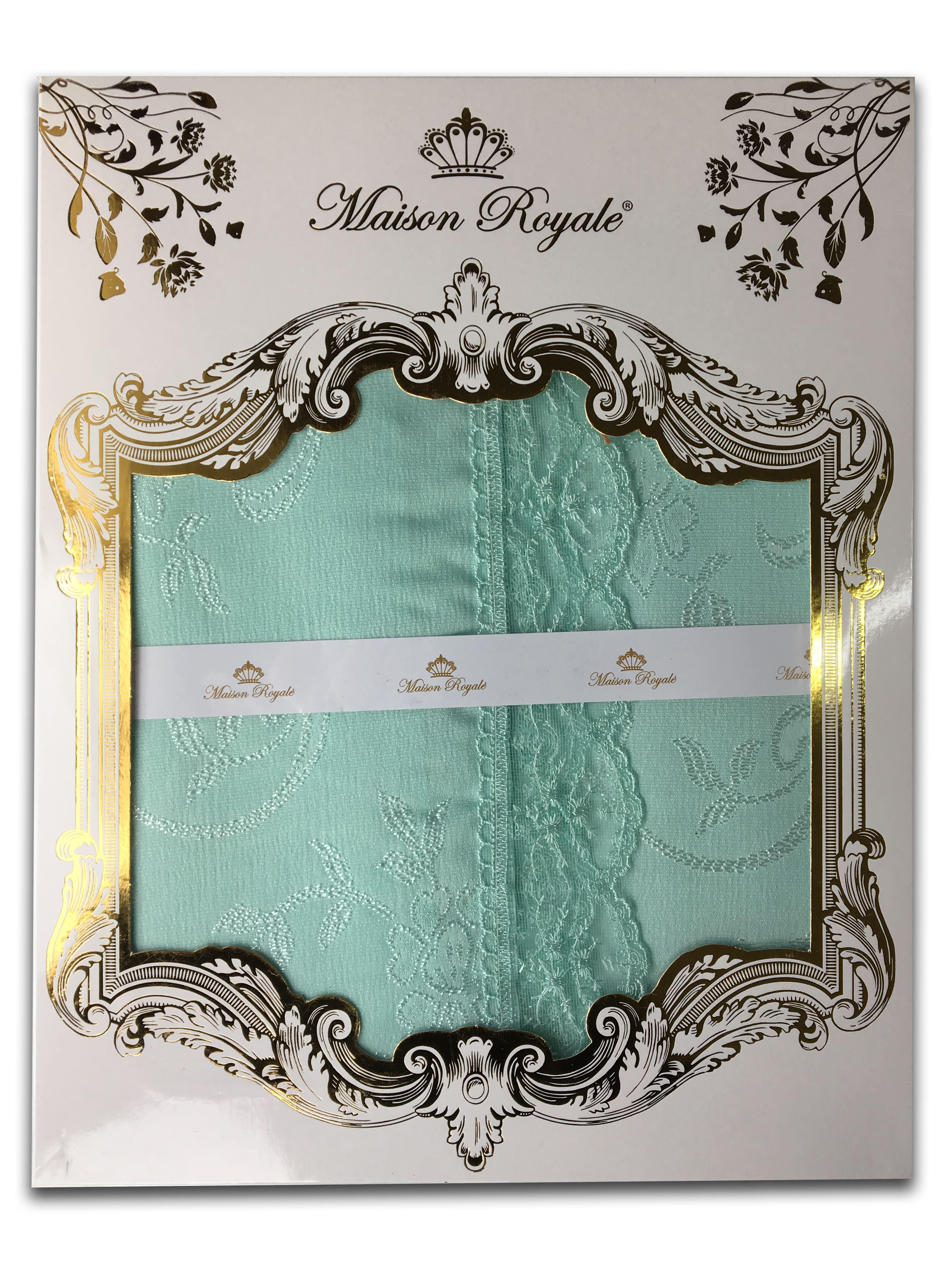 Скатерть с кружевом Maison Royale 160x300 KDK Yesil (01MR01P160300K06)