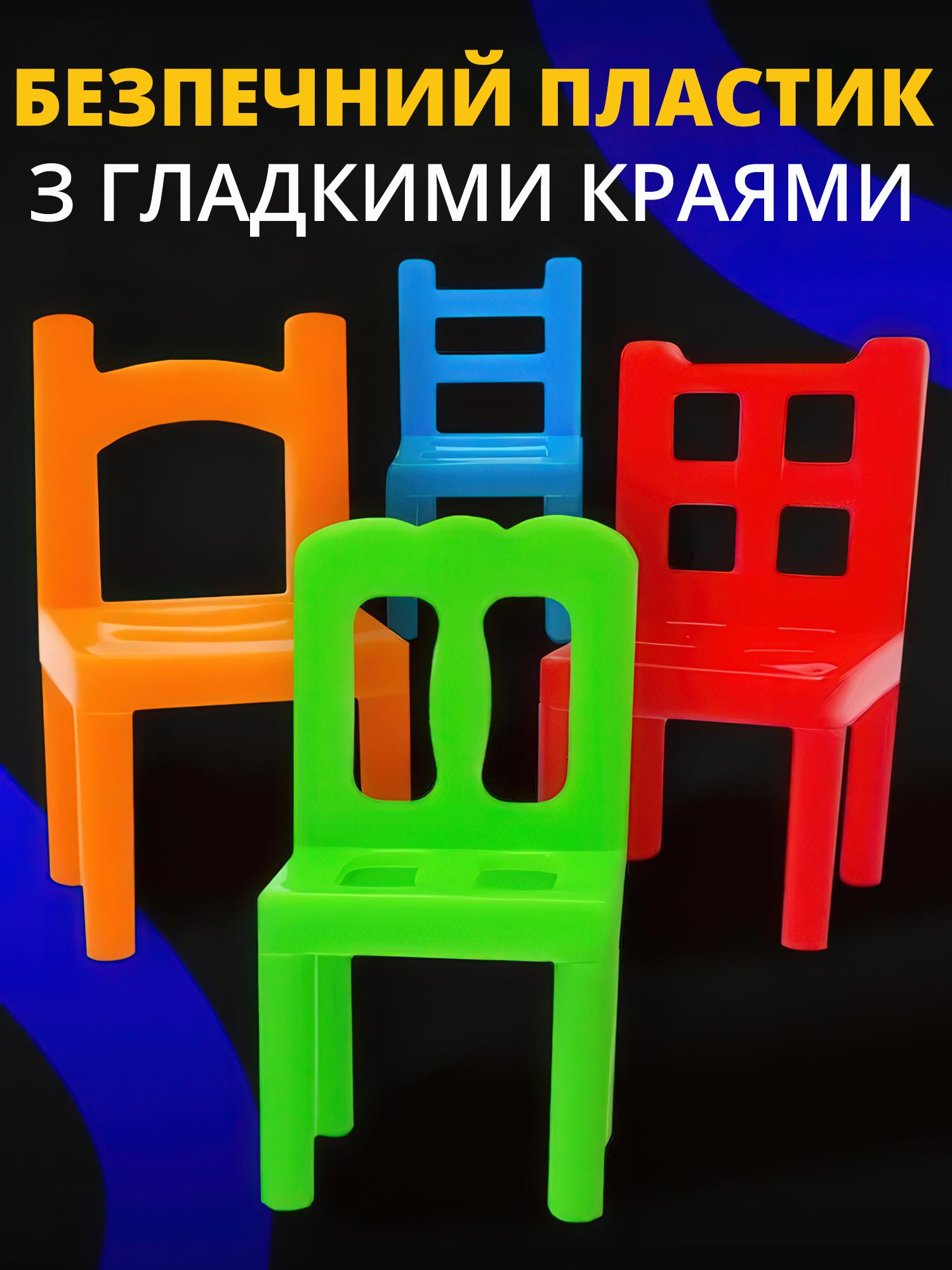 Настольная игра Дженга Стульчики увлекательная игра для всей семьи 48 предметов - фото 4