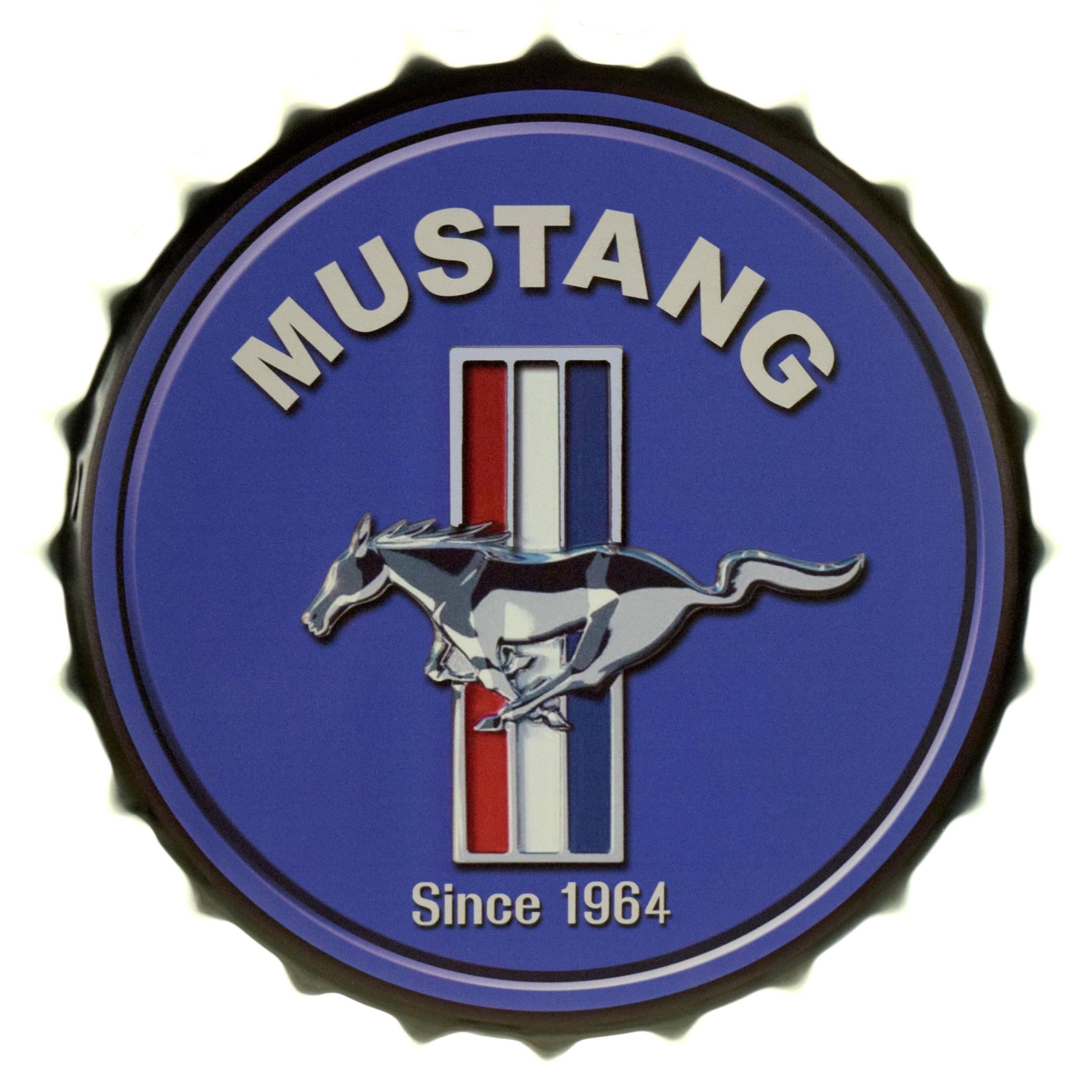Табличка металлическая "Mustang Since 1964" 35 см (ms-104195)