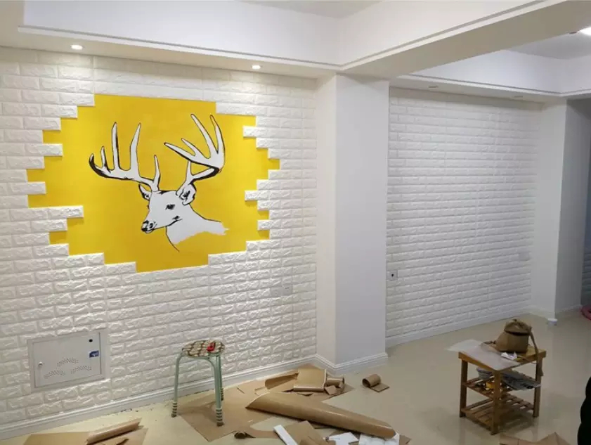 3D панель стеновая самоклеющиеся Long под кирпич 70х77х0,7 см (1496164) - фото 9