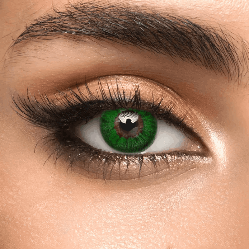 Контактні лінзи зелені Elite Lens Грін 1+0,00 14,5 мм 2 шт. Зелений (25906388)