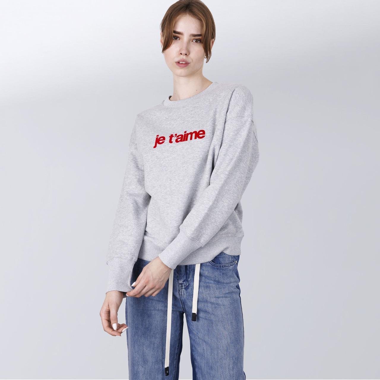 Світшот жіночий Je t'aime Zadig&Voltaire M Сірий (2588762904) - фото 4 Світшот жіночий Je t'aime Zadig&Voltaire M Сірий (2588762904) - фото 4