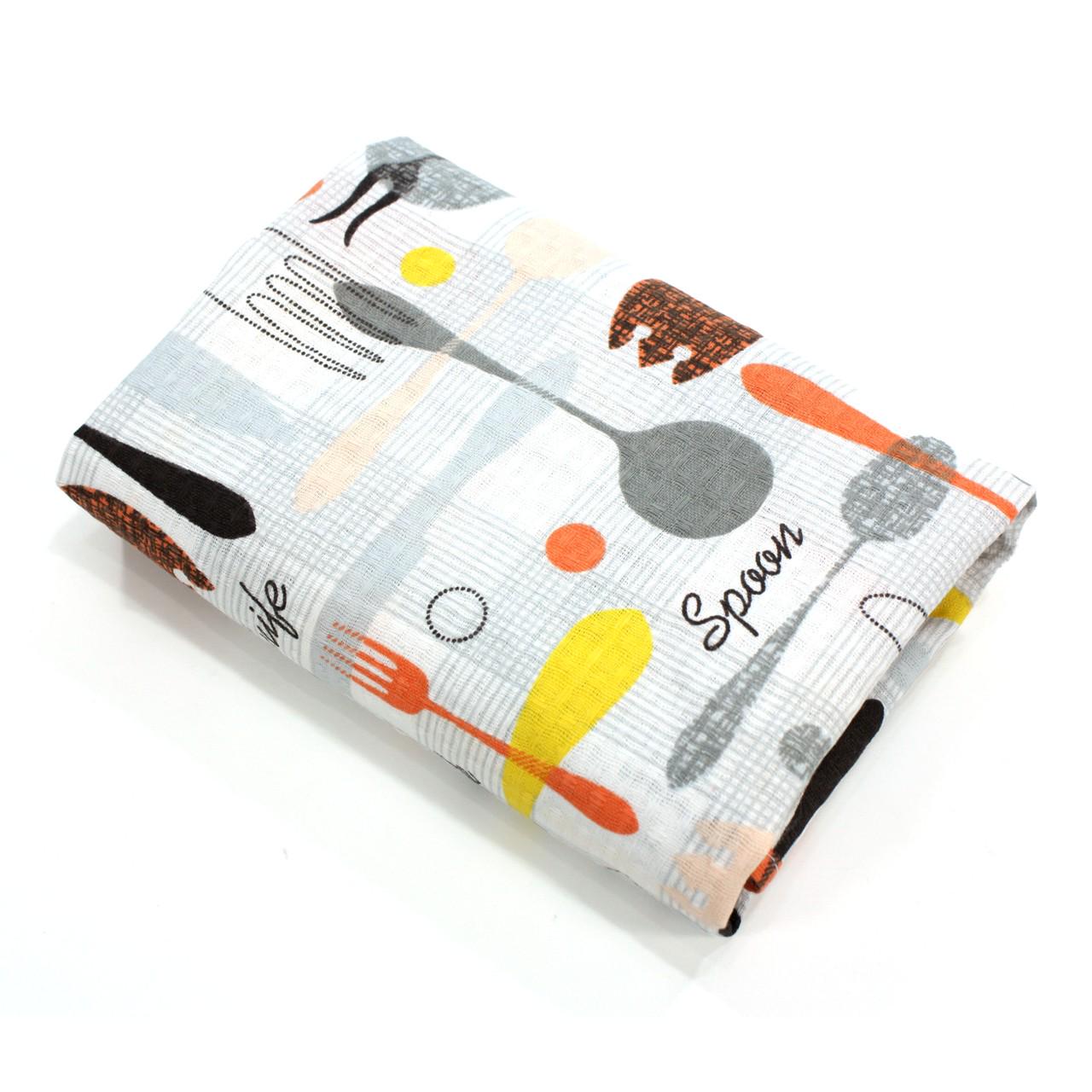 Рушник 40х70 см Сірий/Жовтий/Червоний (152405)