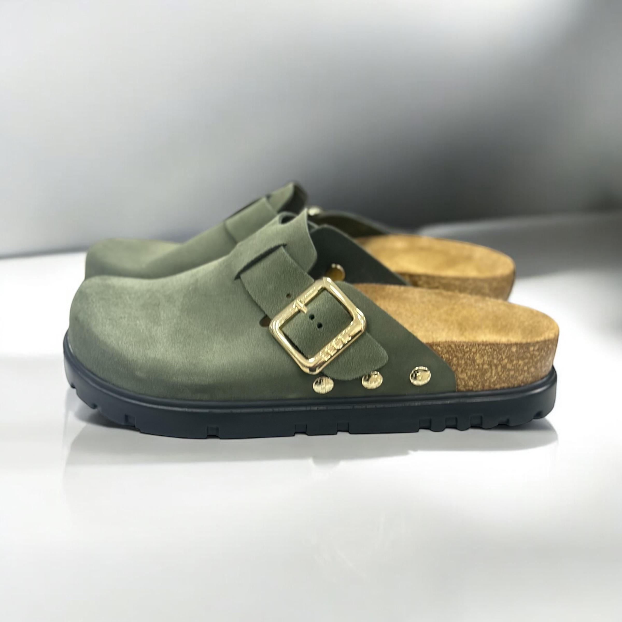 Сабо Leon жіночі замшеві р. 40 Зелений (6006.) - фото 4 Сабо Leon жіночі замшеві р. 40 Зелений (6006.) - фото 4