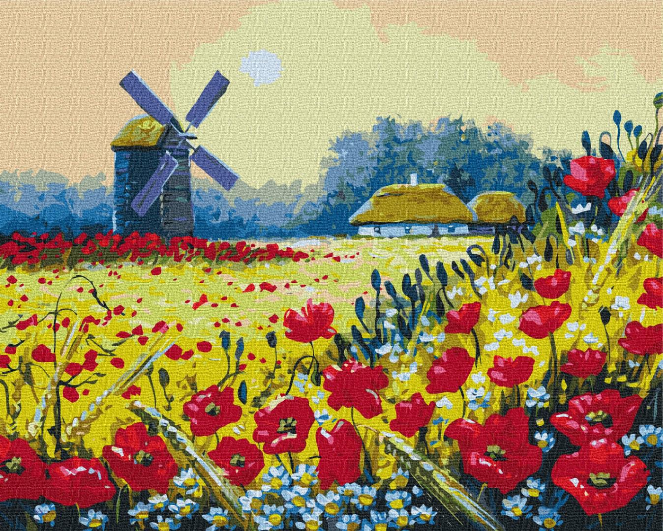 Картина за номерами Brushme Макове поле 40x50 см (BS53148)