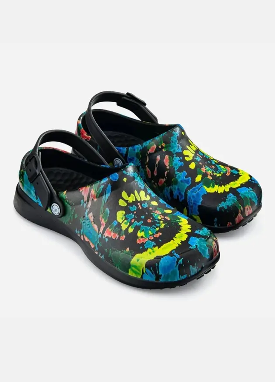 Сабо мужские Joybees Work Clog Spiral Tie Dye р. 46,5 30 см Черный (2684478274)