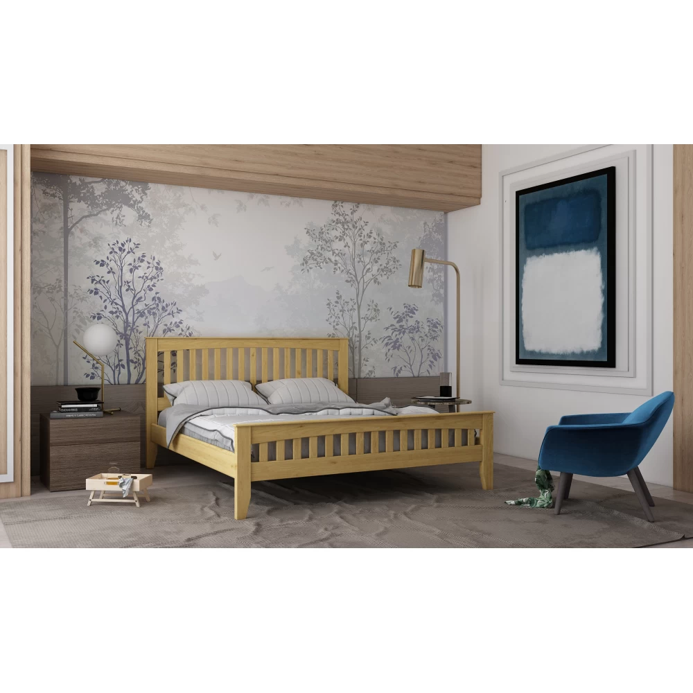 Кровать Альберта 140х200 см Сонома Кровать Альберта 140х200 см Сонома