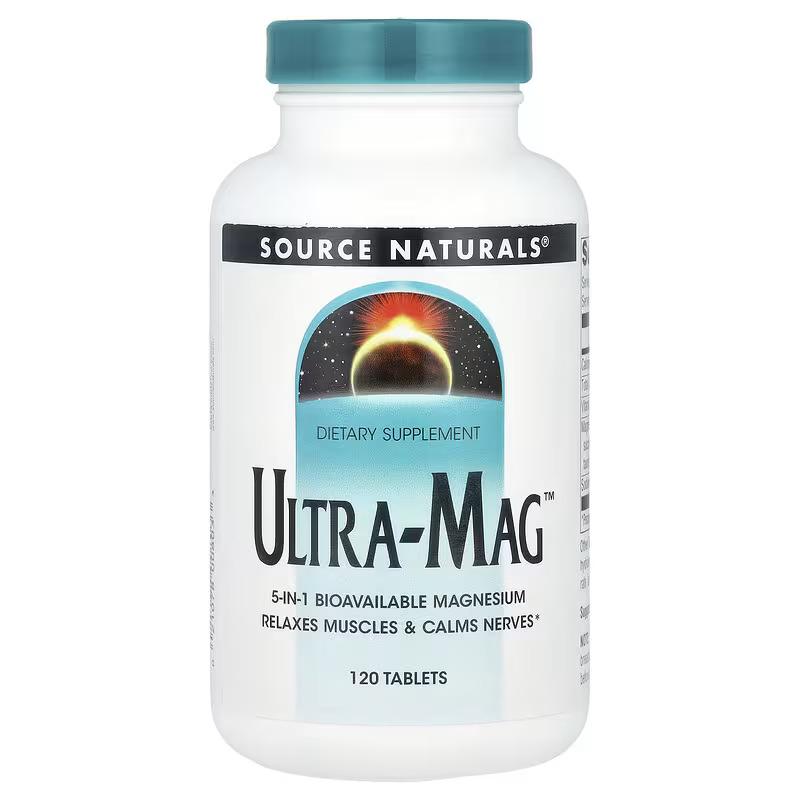 Магний Source Naturals Ultra-Mag 120 таблеток