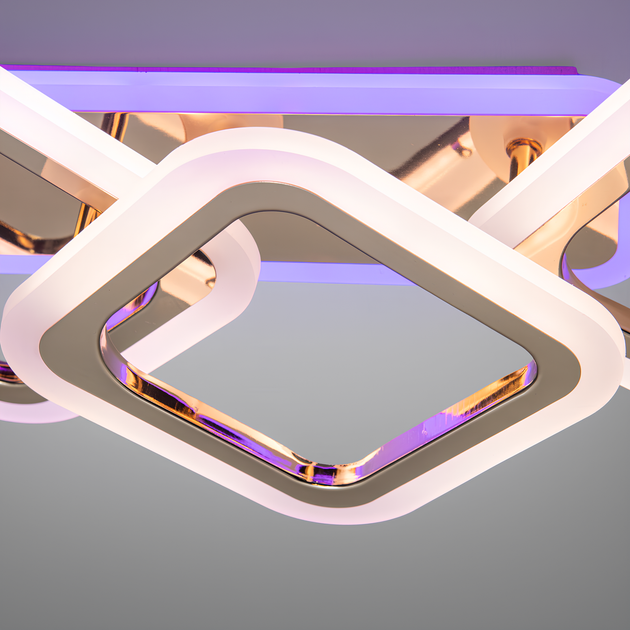 Люстра світлодіодна смарт з пультом 60 Вт Золотий (HA8160/2+2G 3col dim) - фото 5 Люстра світлодіодна смарт з пультом 60 Вт Золотий (HA8160/2+2G 3col dim) - фото 5