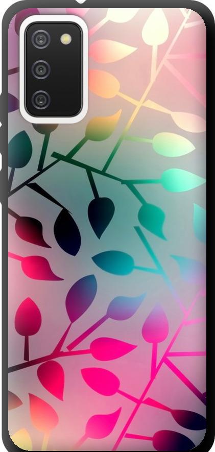Чехол на Samsung Galaxy A02s A025F Листья (2235b-2203-42517)