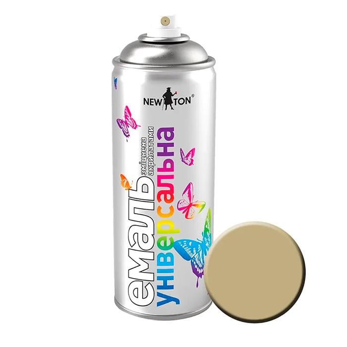 Краска аэрозольная New Ton 1040 матовая 400 мл Серо-бежевый (163958) Краска аэрозольная New Ton 1040 матовая 400 мл Серо-бежевый (163958)