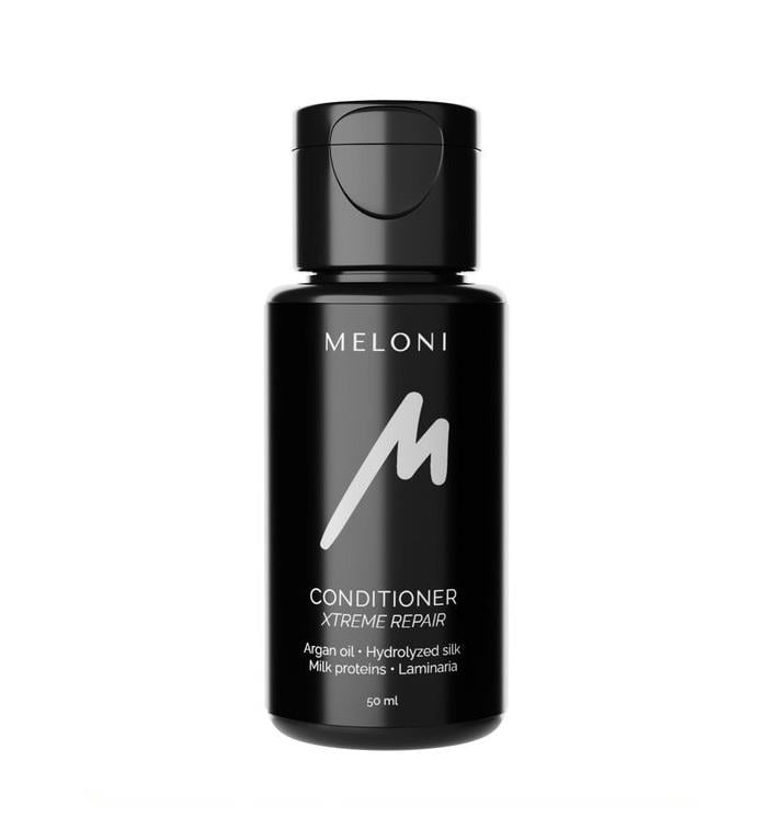 Кондиционер восстанавливающий Meloni Conditioner Xtreme Repair для волос с гидролизатом шелка и маслом мурумура 50 мл (MLN024)