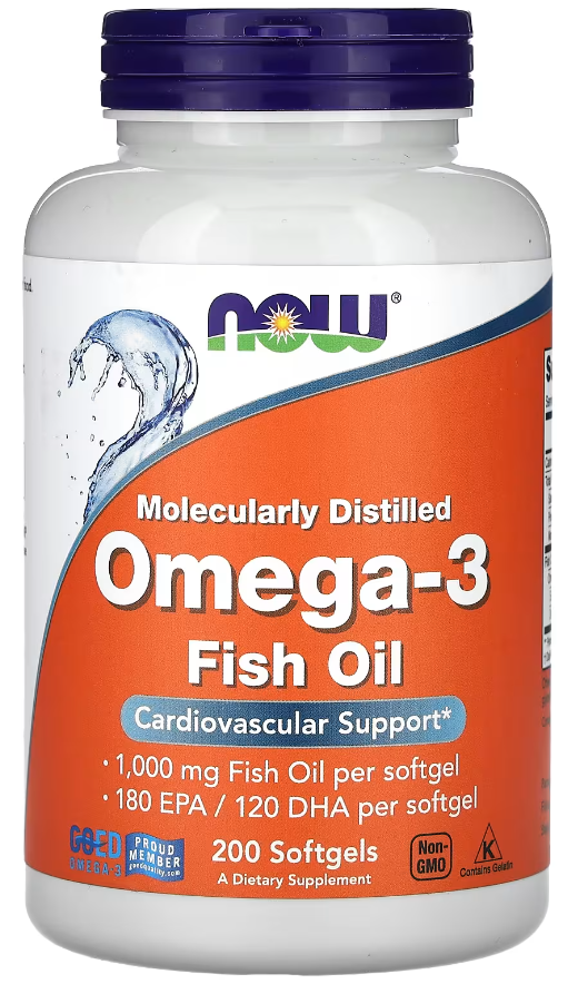 Жирные кислоты NOW Foods Omega-3 200 софтгель