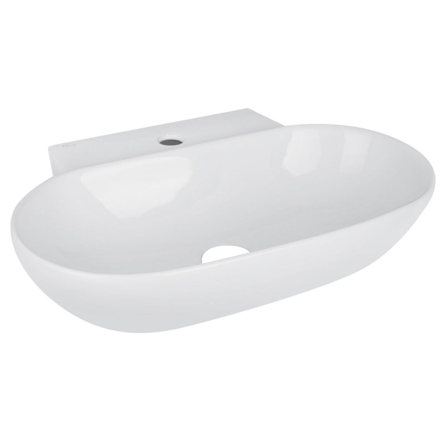 Умывальник подвесной Q-tap Cardinal QT0411K177WN 565x395x135 мм Белый (235457)