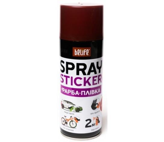 Фарба-плівка BeLife Spraysticker 400 мл Червоний металік (R2600)