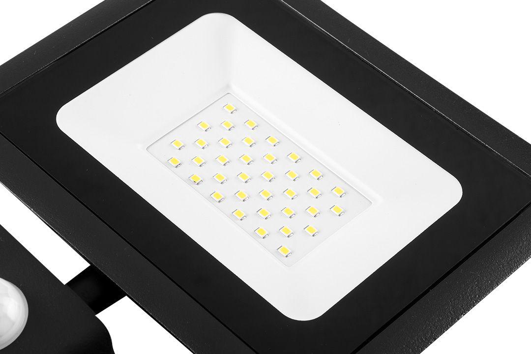 Прожектор світлодіодний Neo Tools з датчиком руху SMD LED 2400Lm 30 Вт Чорний (99-049) - фото 2