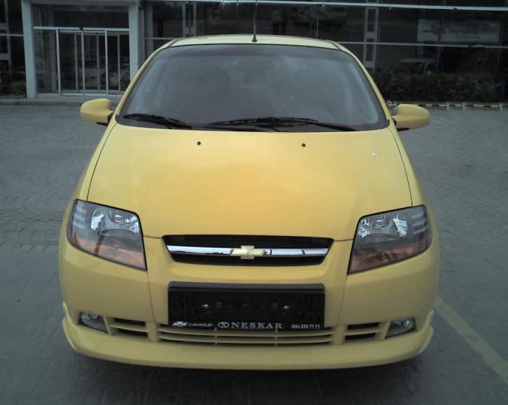 Накладка на передній бампер Meliset для Chevrolet Aveo T200 2002-2008 р Під фарбування - фото 4