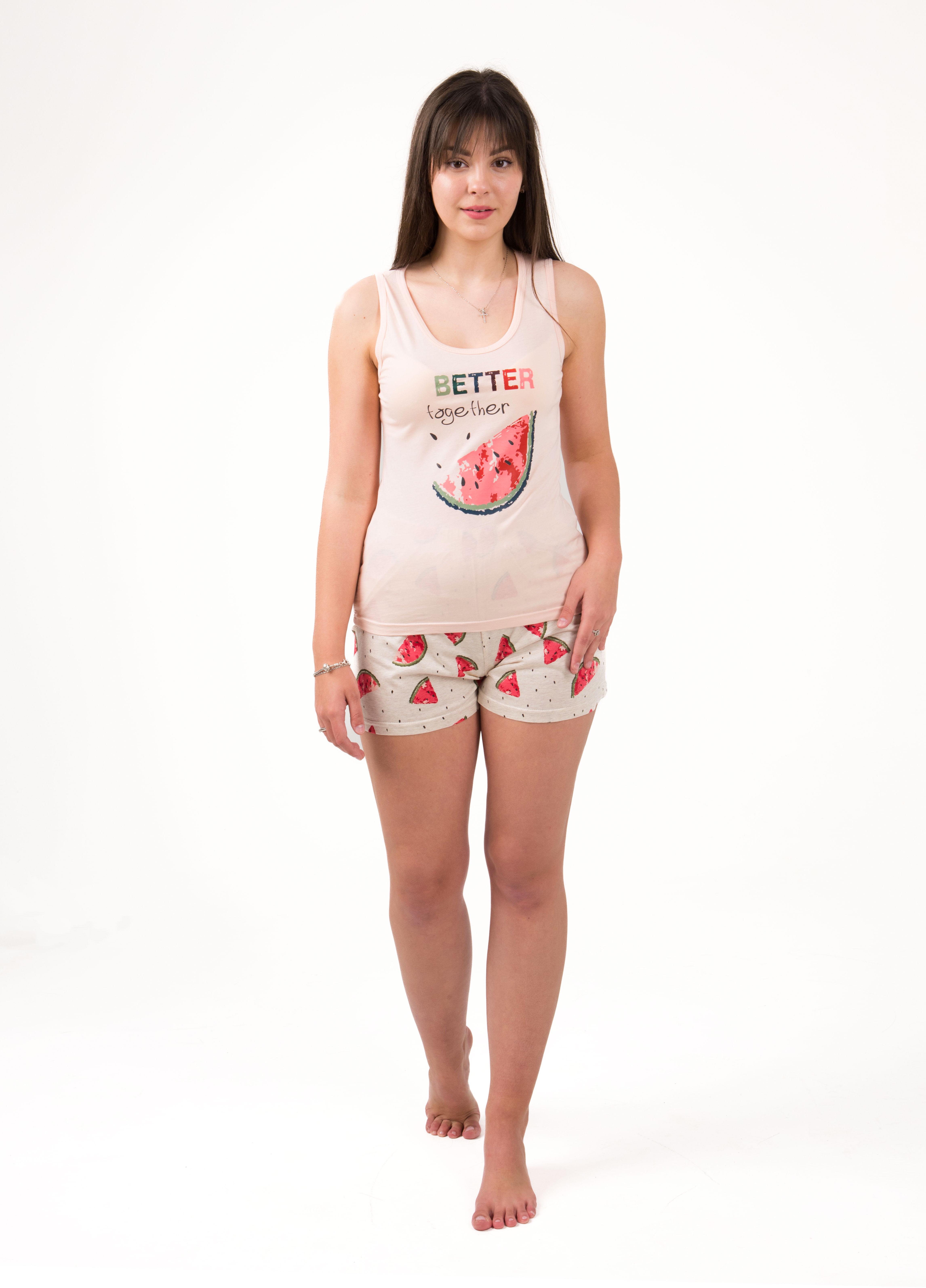 Піжама жіноча Наталюкс S Персиковий (4426312189621) - фото 6